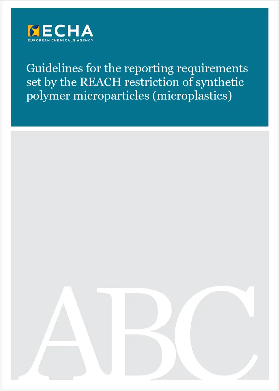 Linee guida ECHA per la segnalazione delle microplastiche